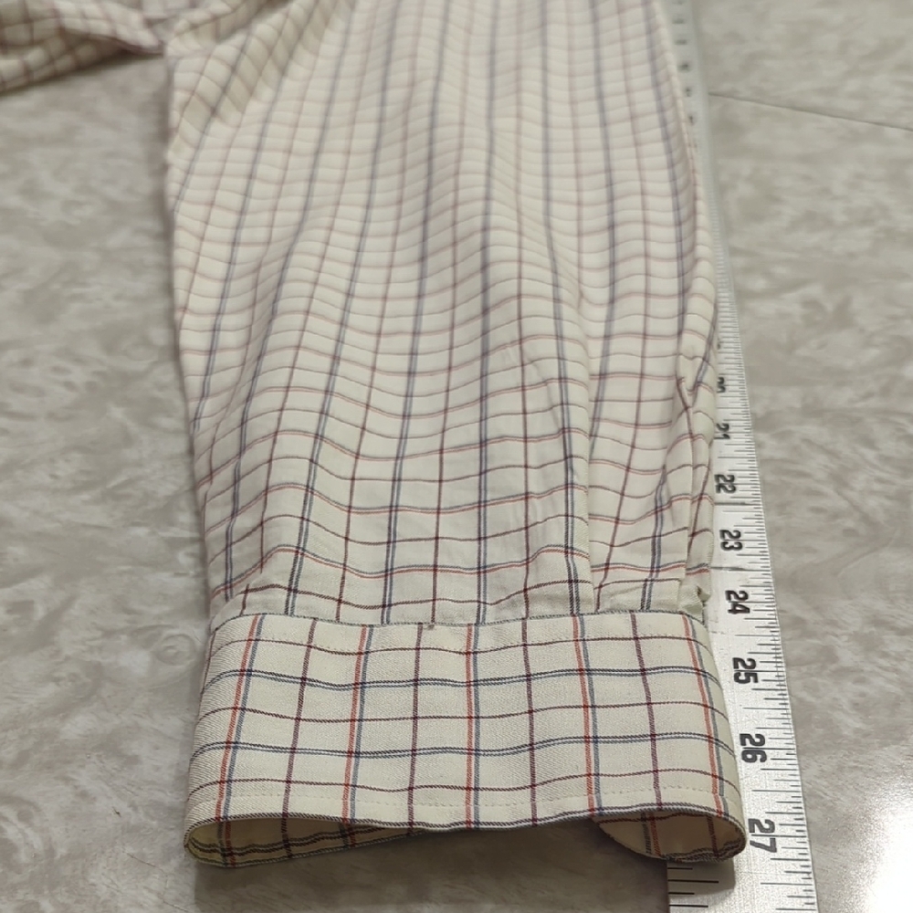 Ralph Lauren Purple Label Dress Shirt Mens XL - Cream - Picture 6 of 8